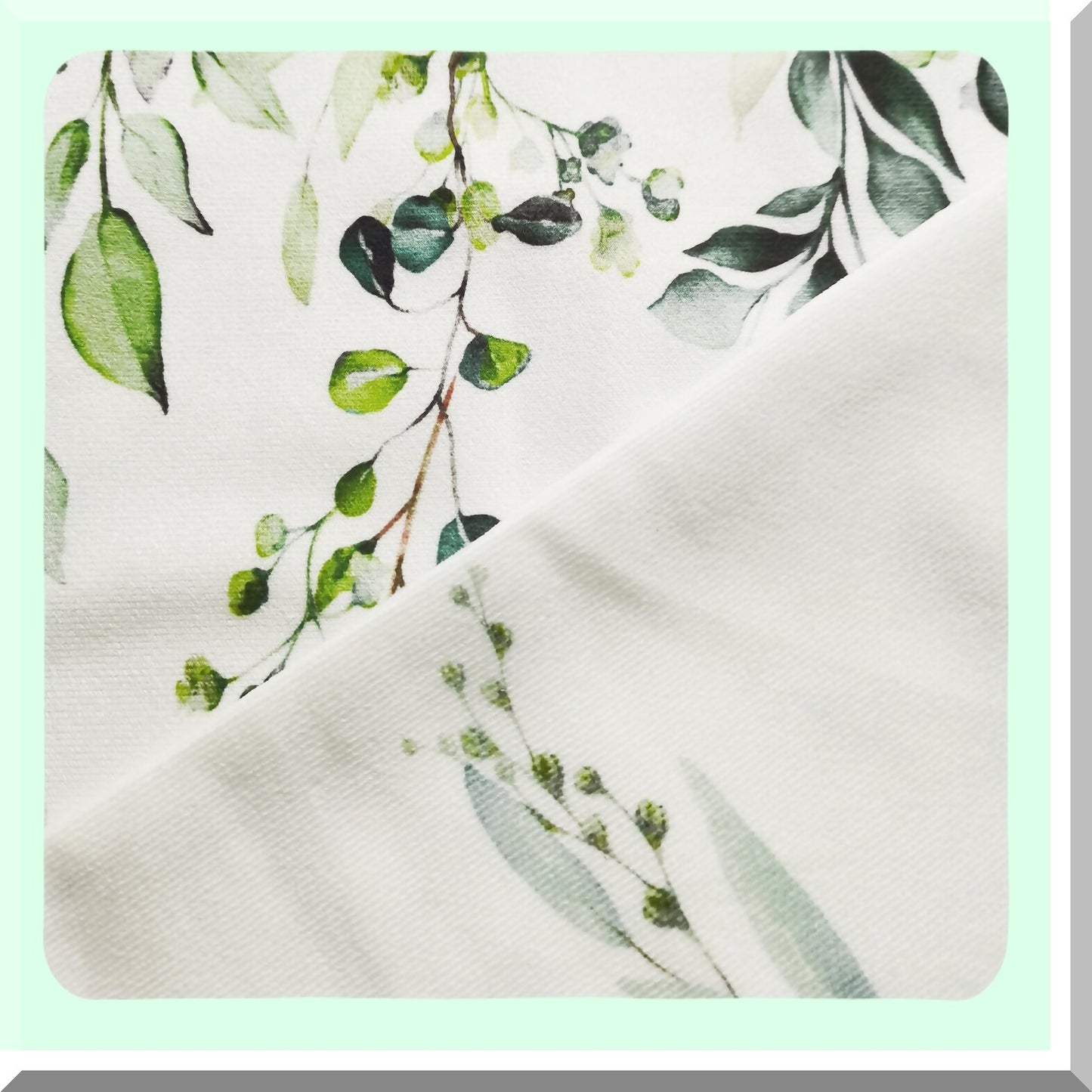 Wildflower Velvet Spring Pillow Covers - Set of 2 Vintage Floral Decorative Cushions for Couch & Sofa, 18 x 18 Inch Sage Green Throw Pillows with Leaves Design - Farmhouse Outdoor Plant Decor
