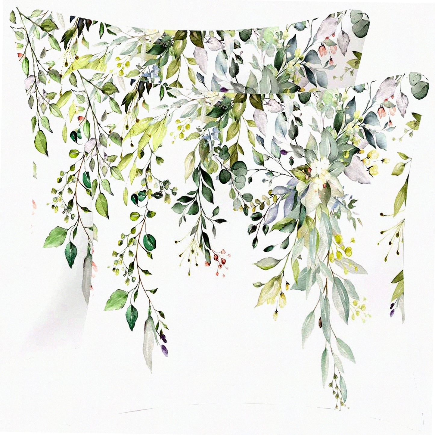 Wildflower Velvet Spring Pillow Covers - Set of 2 Vintage Floral Decorative Cushions for Couch & Sofa, 18 x 18 Inch Sage Green Throw Pillows with Leaves Design - Farmhouse Outdoor Plant Decor