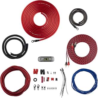 Complete 4 Gauge Amplifier Wiring Kit for Car Audio