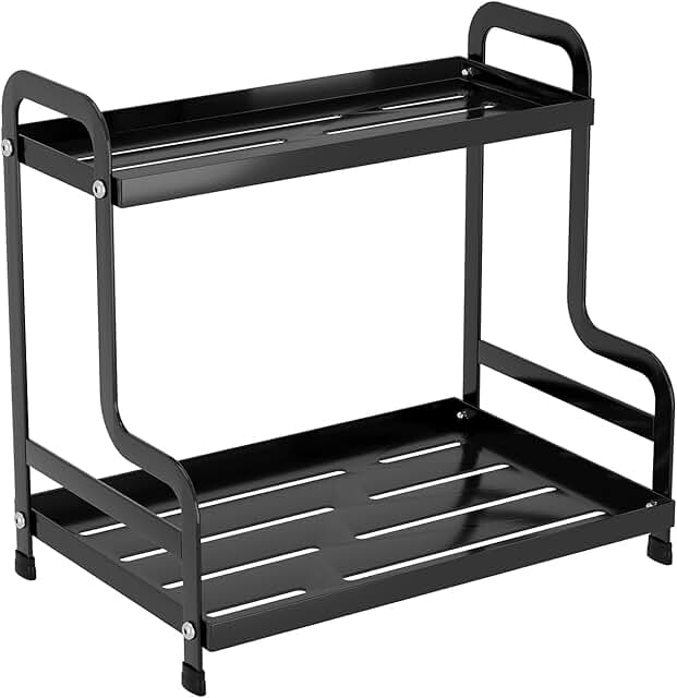 Two-Tier Coffee Station Organizer and Mug Holder