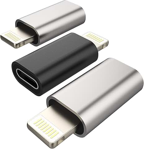 3-Pack USB C to Lightning Adapter for iPhone and iPad