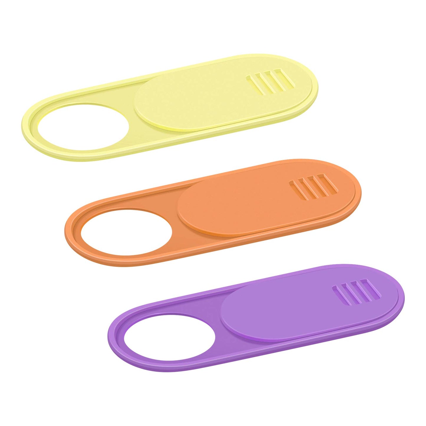 Ultra-thin laptop and device webcam cover, 3-pack