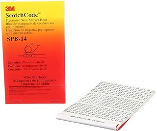 Wire Marker Book with Black Print on White Background