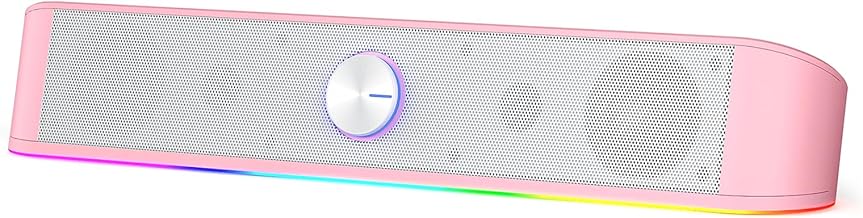 RGB Desktop Soundbar with Touch Control and Lighting