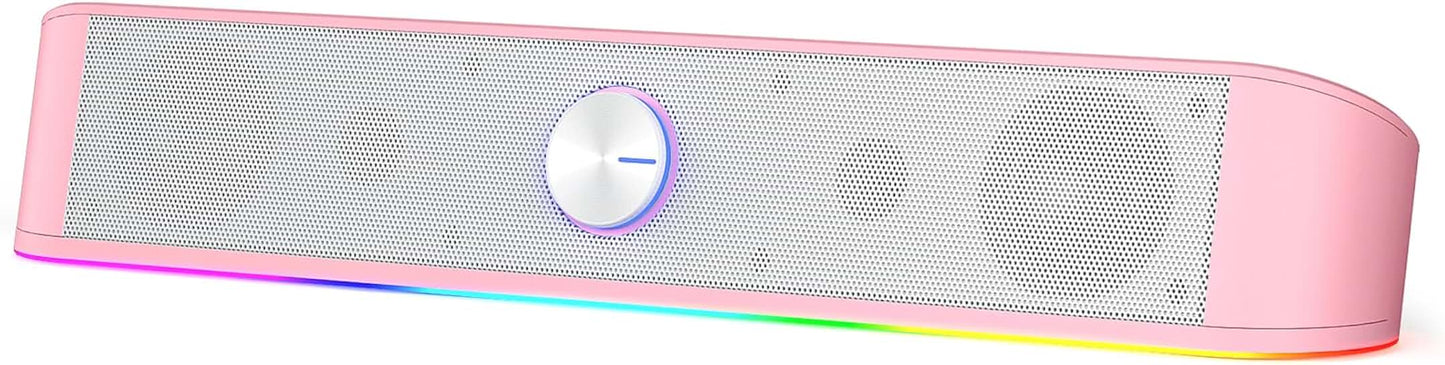 RGB Desktop Soundbar with Touch Control and Lighting