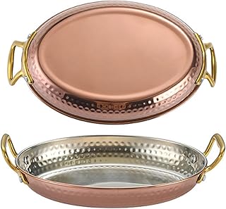 Oval-shaped stainless steel seafood rice cooker, 14cm