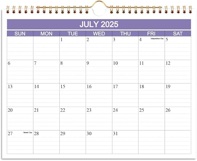 2025-2026 Wall Calendar, 14 Months, 8.5"x11"