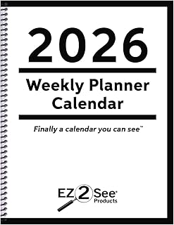 2026 Weekly Planner with Large Print and Notes