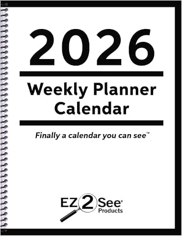 2026 Weekly Planner with Large Print and Notes