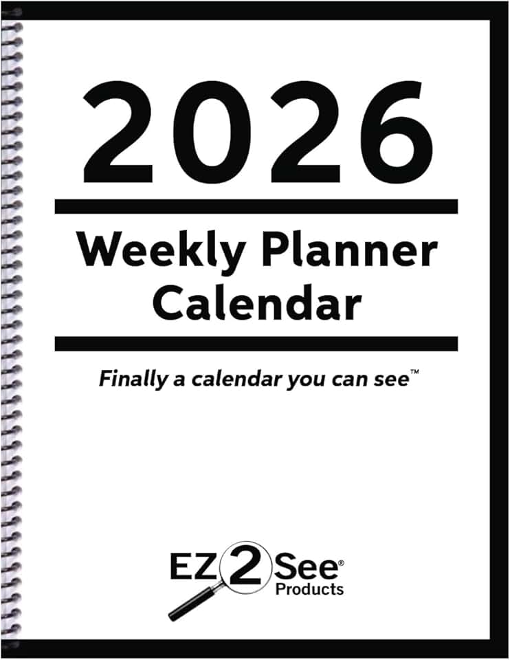 2026 Weekly Planner with Large Print and Notes