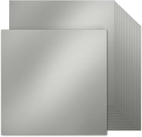 Silver Shimmer 12x12 Inch Cardstock, 30 Sheets