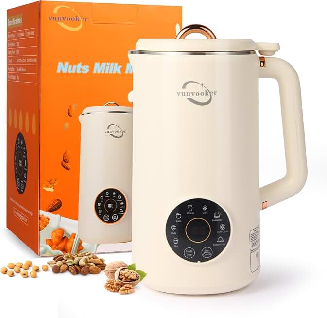 Automatic Nut and Plant Milk Maker, 34oz