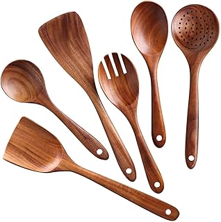 6-Piece Wooden Cooking Utensil Set