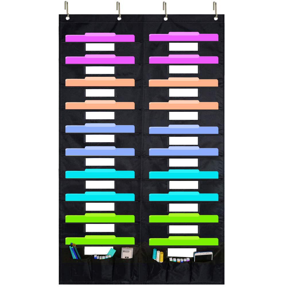 Wall-Mounted File Organizer with 20 Pockets
