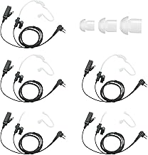 Walkie Talkie Earpiece with Mic, 5 Pack