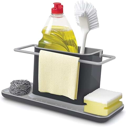 Large Gray Sink Caddy for Kitchen Sink Organization