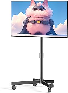 Mobile TV Cart for 23-60 Inch Screens with Locking Wheels