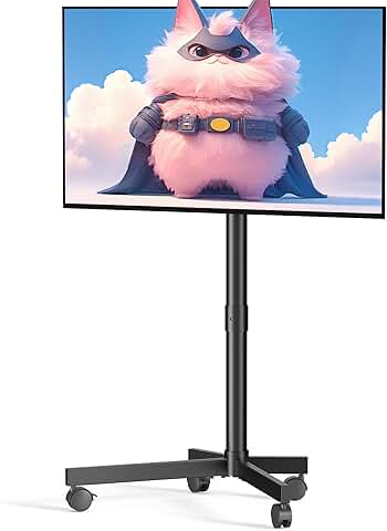 Mobile TV Cart for 23-60 Inch Screens with Locking Wheels