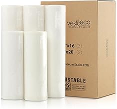 Eco-Friendly Compostable Vacuum Sealer Bags, 5 Pack