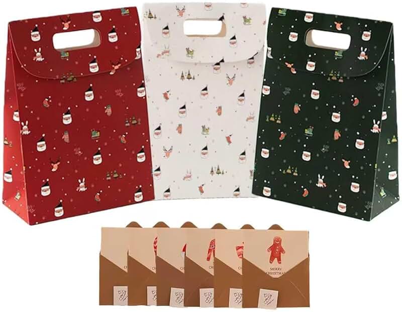 3 Paper Gift Boxes with Envelopes and Card