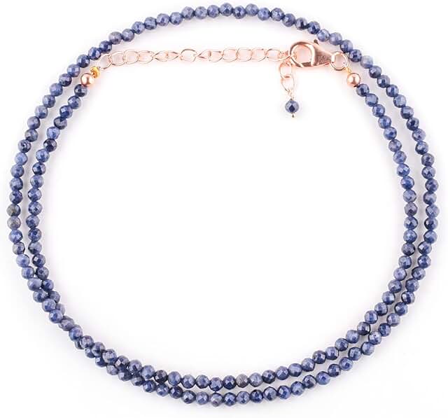 Blue Sapphire Choker Necklace for Women
