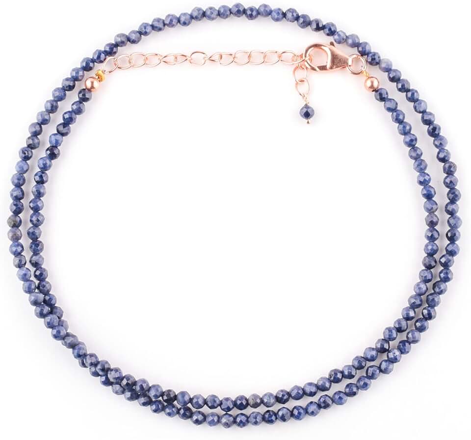 Blue Sapphire Choker Necklace for Women
