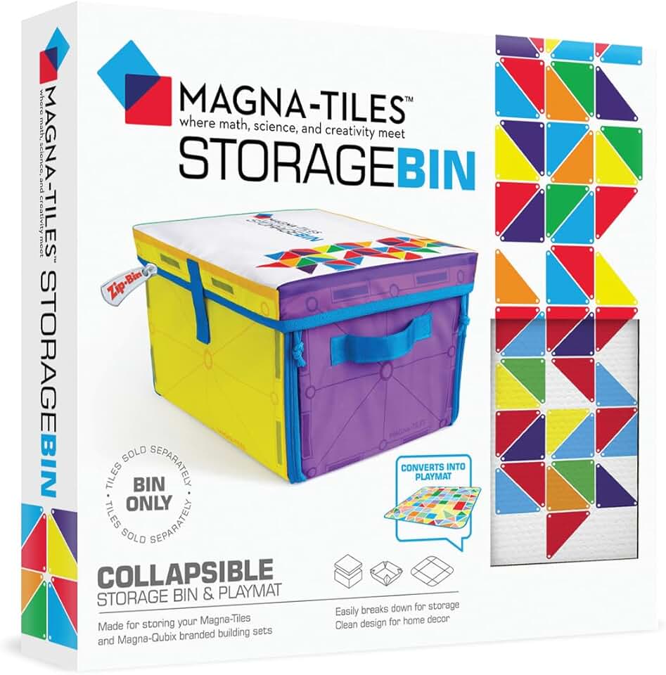 Magna-Tiles Storage Bin and Play Mat