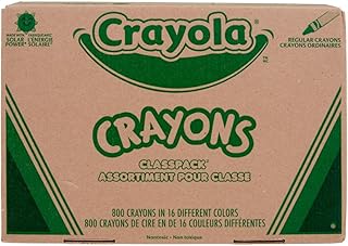 800 Crayons Bulk Pack for Kids and Classroom Use