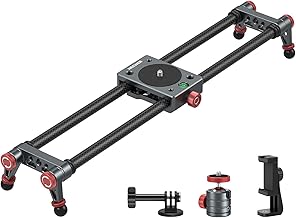 16-inch Carbon Fiber Camera Slider with Ball Head and Mount