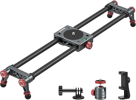 16-inch Carbon Fiber Camera Slider with Ball Head and Mount