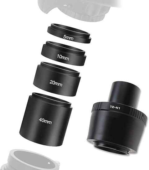 T2 N1 T Mount Lens Adapter and M42 to 1.25" Telescope Adapter Bundle