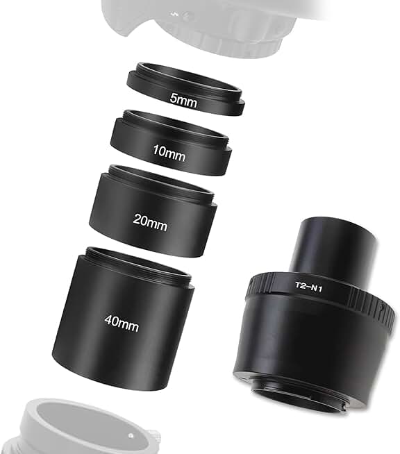 T2 N1 T Mount Lens Adapter and M42 to 1.25" Telescope Adapter Bundle