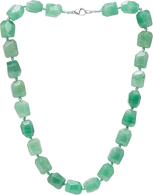 Handmade Natural Gemstone Beaded Necklace for Women