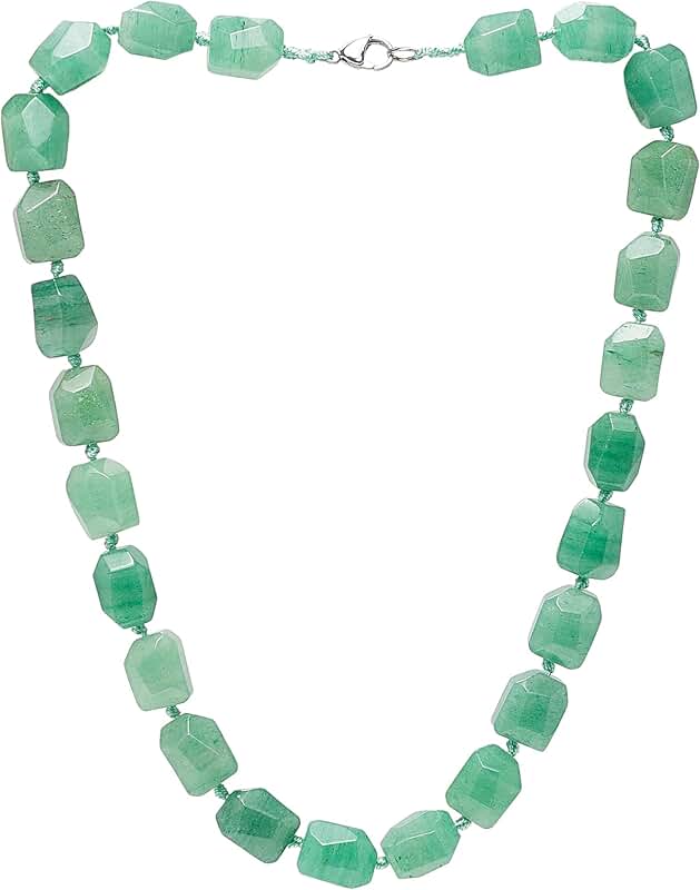 Handmade Natural Gemstone Beaded Necklace for Women