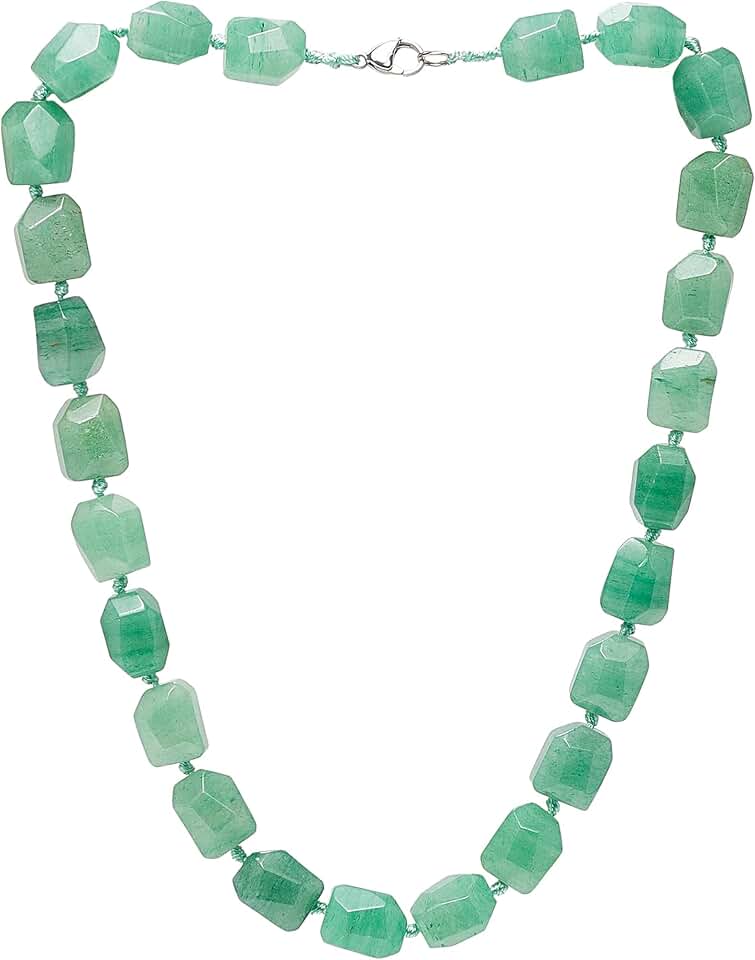 Handmade Natural Gemstone Beaded Necklace for Women
