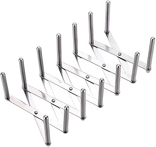 Adjustable Stainless Steel Pot Lid and Plate Organizer