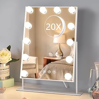 Hollywood Makeup Mirror with Dimmable Lights and Magnification