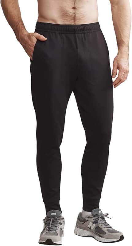 Men's Casual Joggers with Moisture-Wicking and Anti-Odor