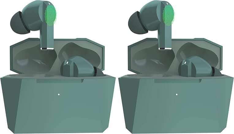Wireless Bluetooth Earbuds with Charging Case and Noise Cancellation
