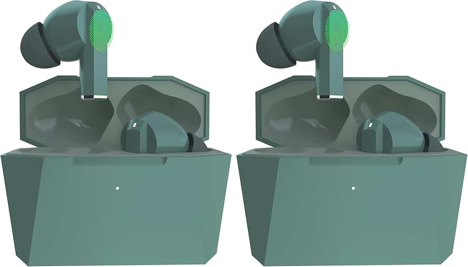 Wireless Bluetooth Earbuds with Charging Case and Noise Cancellation