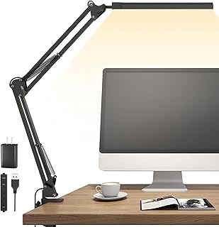 Adjustable LED Desk Lamp with 5 Light Modes and Auto Shut Off