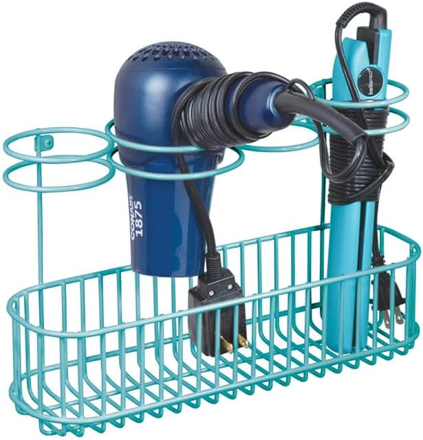 Metal Wire Wall Mount Hair Tool Organizer