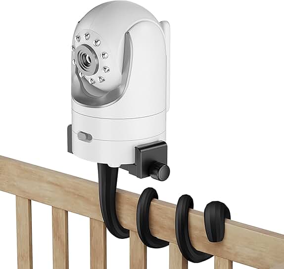 Flexible Baby Monitor Mount for Crib and Furniture