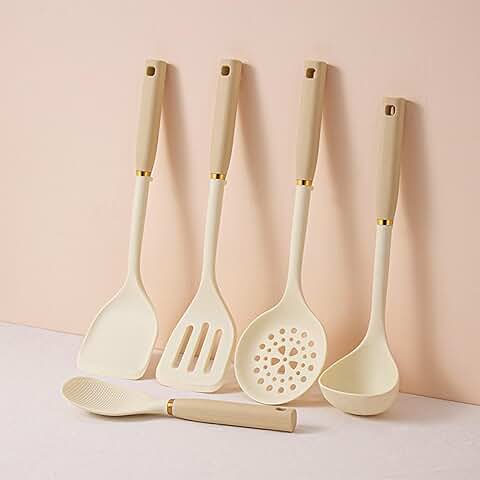 5-Piece Silicone Wok Utensil Set for Cooking