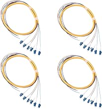 6-Pack 1.2m LC/UPC Singlemode Fiber Optic Pigtails