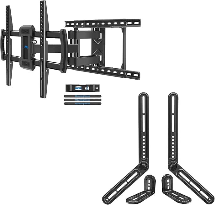 TV and Soundbar Mount for 42-84 Inch Screens
