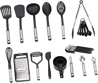 24-Piece Nonstick Stainless Steel Cooking Utensil Set