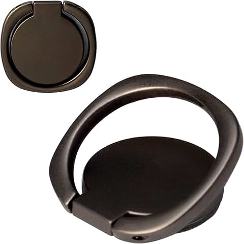 Two Matte Rounded Edges Phone Ring Holders with 360° Rotation