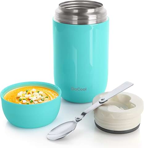 Insulated 24 oz Stainless Steel Lunch Container with Spoon