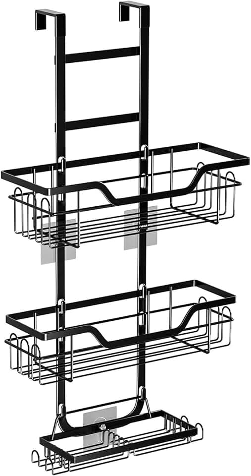 3-Tier Over-the-Door Shower Caddy with Soap Holder